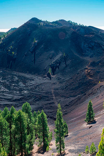 Duraznero crater on the Volcano Trail in La Palma, Canary Islands Duraznero crater on the Volcano Trail in La Palma, Canary Islands