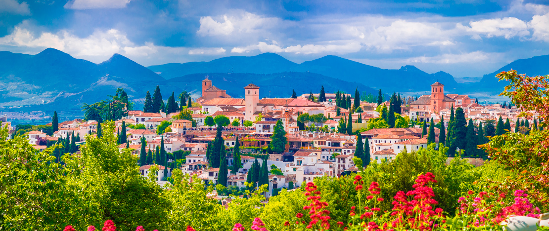 Vista del barrio del Albaicín de Granada, Andalucía Vista del barrio del Albaicín de Granada, Andalucía