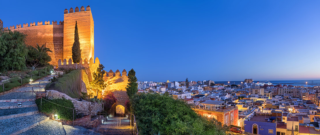 View of Almería from the Alcazaba, Andalusia