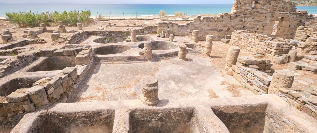 View of the Roman city of Baelo Claudia. Tarifa, Cádiz