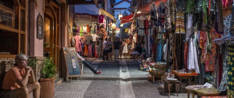 Street in La Alcaicería market, Granada, Andalusia Street in La Alcaicería market, Granada, Andalusia
