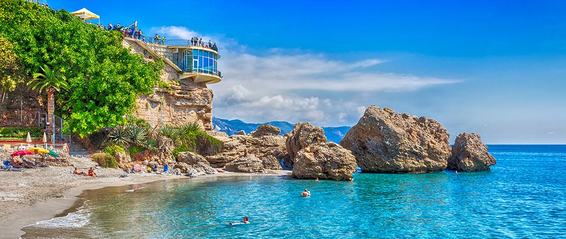 Punkt widokowy Balcón de Europa. Nerja Malaga Punkt widokowy Balcón de Europa. Nerja Malaga