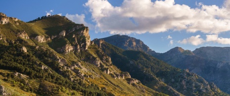Vista do Parque Nacional de Sierra de las Nieves em Málaga, na Andaluzia Vista do Parque Nacional de Sierra de las Nieves em Málaga, na Andaluzia