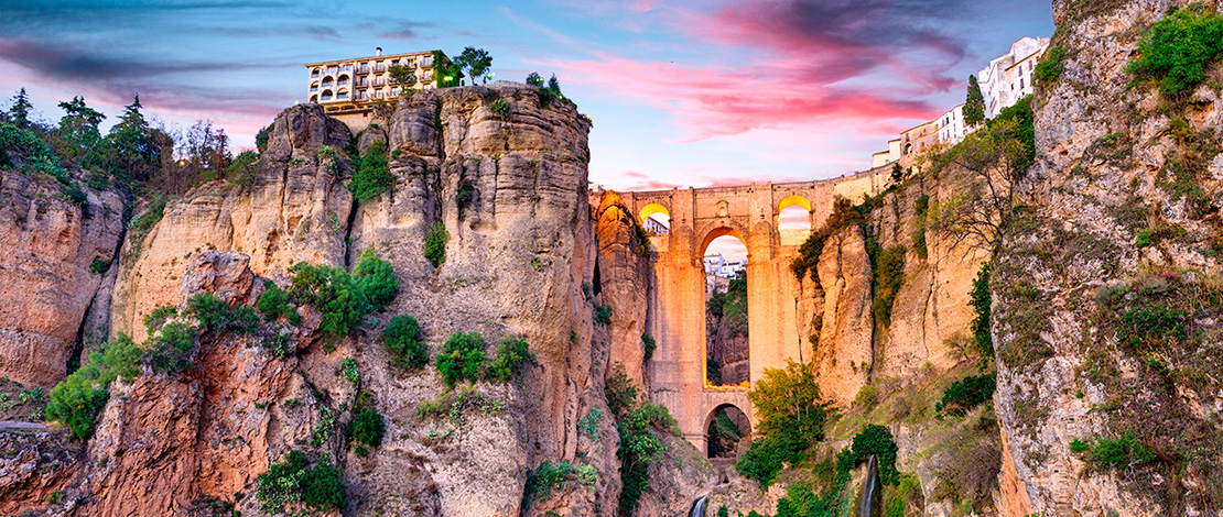 Ronda bei Sonnenuntergang Ronda bei Sonnenuntergang