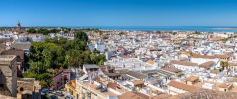 Aerial view of Sanlúcar de Barrameda, Andalusia Aerial view of Sanlúcar de Barrameda, Andalusia