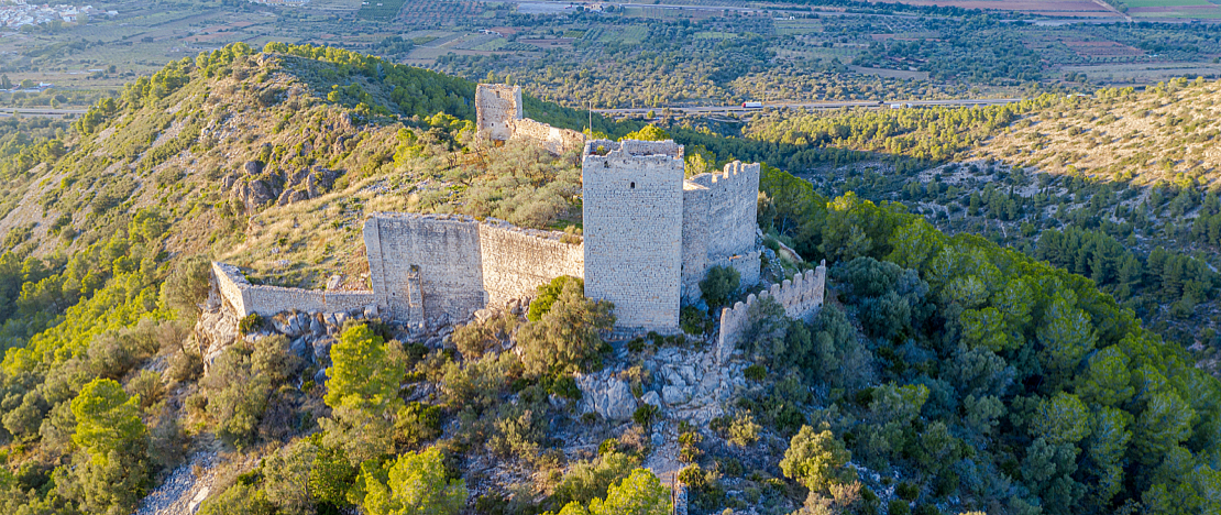Templar castle Santa Magdalena de Pulpis in Castellón Templar castle Santa Magdalena de Pulpis in Castellón