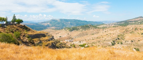 Characteristic landscape of the Maestrazgo, drylands, hills and mountains. Characteristic landscape of the Maestrazgo, drylands, hills and mountains.