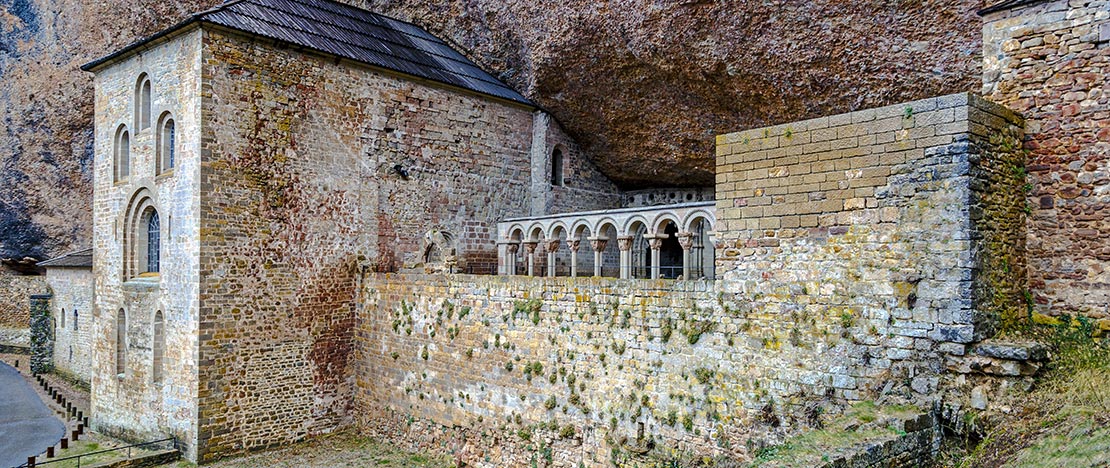 Romanesque San Juan de la Peña monastery Romanesque San Juan de la Peña monastery