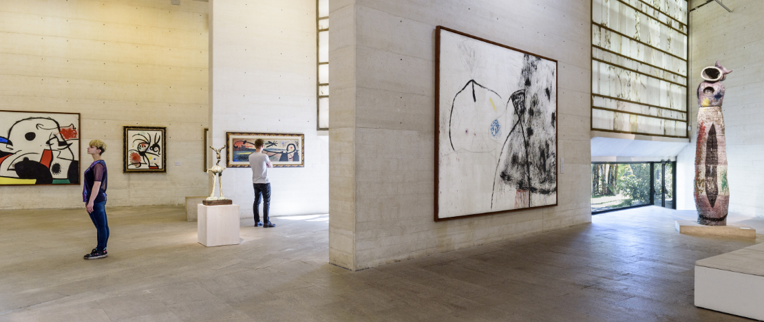 Interior del Edificio Moneo, Espai Estrella de la Fundación Pilar y Joan Miró de Palma de Mallorca, Islas Baleares Interior del Edificio Moneo, Espai Estrella de la Fundación Pilar y Joan Miró de Palma de Mallorca, Islas Baleares