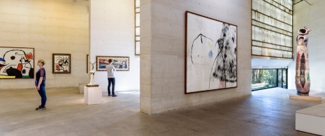 Interior del Edificio Moneo, Espai Estrella de la Fundación Pilar y Joan Miró de Palma de Mallorca, Islas Baleares Interior del Edificio Moneo, Espai Estrella de la Fundación Pilar y Joan Miró de Palma de Mallorca, Islas Baleares