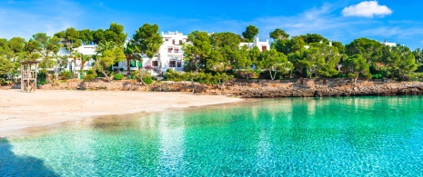 Veduta di Cala Gran a Maiorca, Isole Baleari Veduta di Cala Gran a Maiorca, Isole Baleari