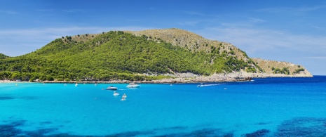Veduta di una parte del Parco Naturale di Mondragó a Maiorca, Isole Baleari Veduta di una parte del Parco Naturale di Mondragó a Maiorca, Isole Baleari
