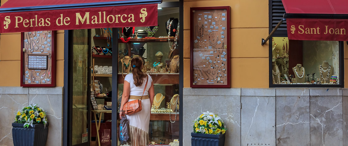 Magasin de perles à Majorque, Espagne Magasin de perles à Majorque, Espagne