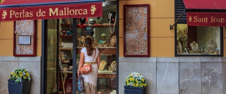 Magasin de perles à Majorque, Espagne Magasin de perles à Majorque, Espagne