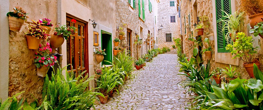 Street in Valldemosa. Mallorca Street in Valldemosa. Mallorca