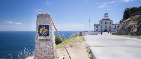 Sinal do Caminho de Santiago em Fisterra Sinal do Caminho de Santiago em Fisterra