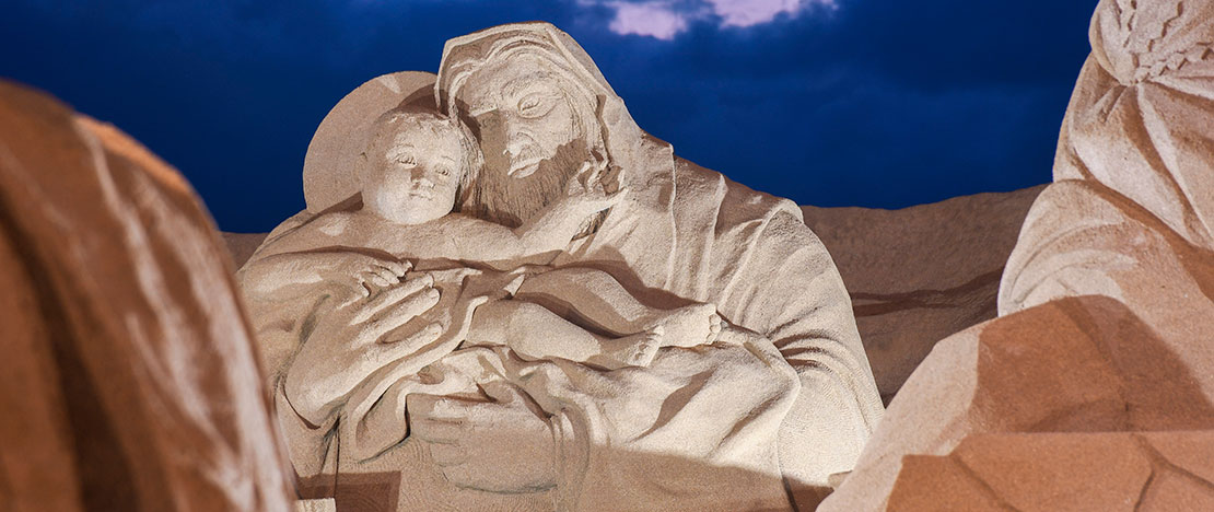 Crèche en sable à Grande Canarie Crèche en sable à Grande Canarie