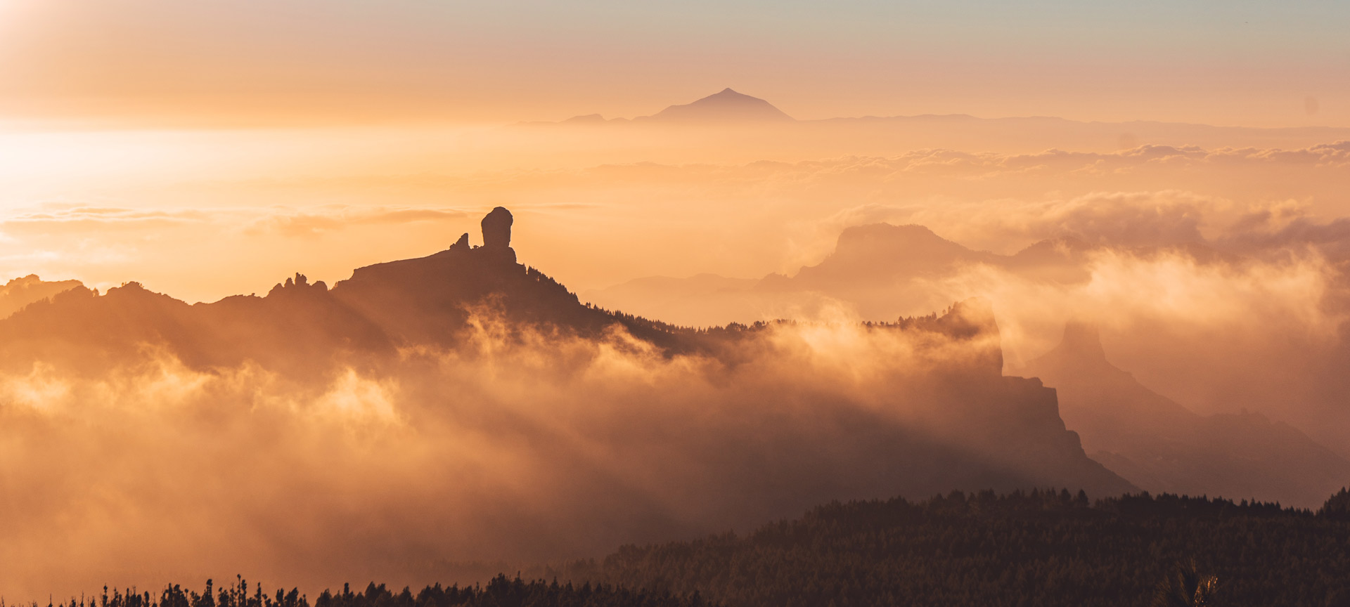 Widok na Roque Nublo na Gran Canarii