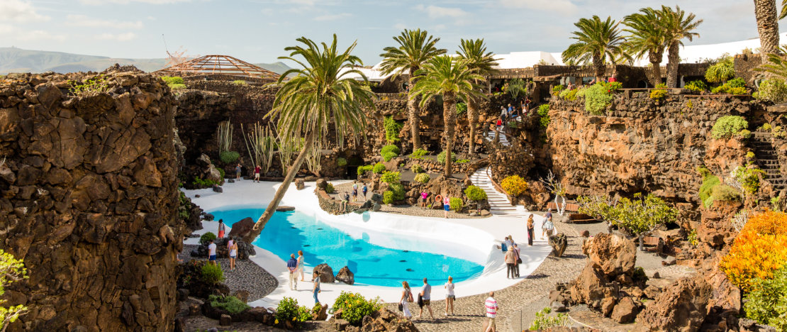 Jameos del Agua in Lanzarote (Canary Islands). Jameos del Agua in Lanzarote (Canary Islands).