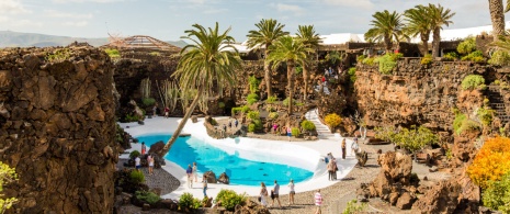 Jameos del Agua in Lanzarote (Canary Islands). Jameos del Agua in Lanzarote (Canary Islands).