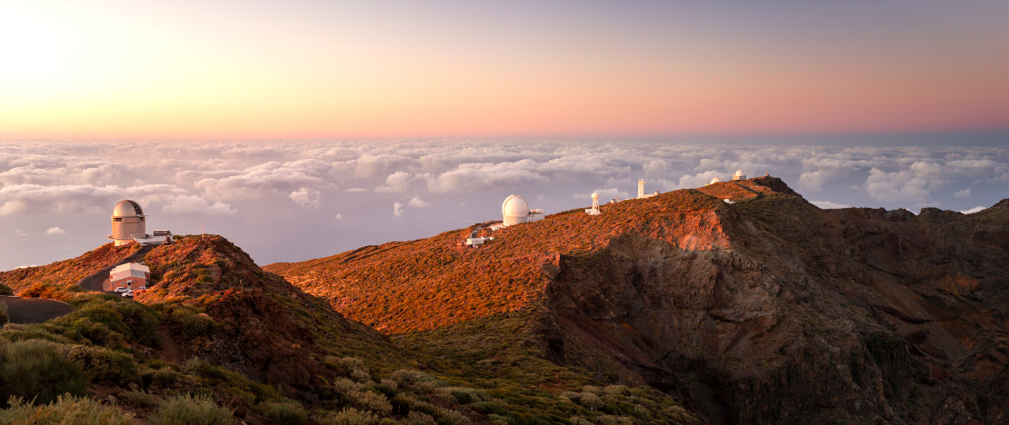 Roque de los Muchachos Observatory in La Palma (Canary Islands). Roque de los Muchachos Observatory in La Palma (Canary Islands).