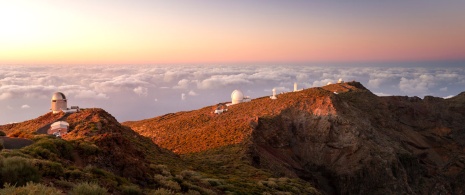 Roque de los Muchachos Observatory in La Palma (Canary Islands). Roque de los Muchachos Observatory in La Palma (Canary Islands).