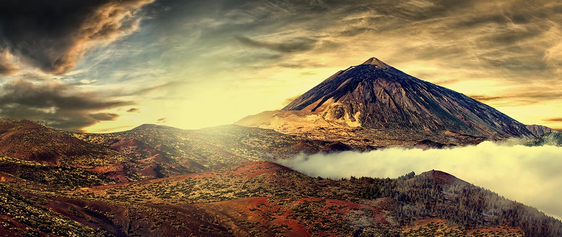Widok na Teide. Teneryfa Widok na Teide. Teneryfa