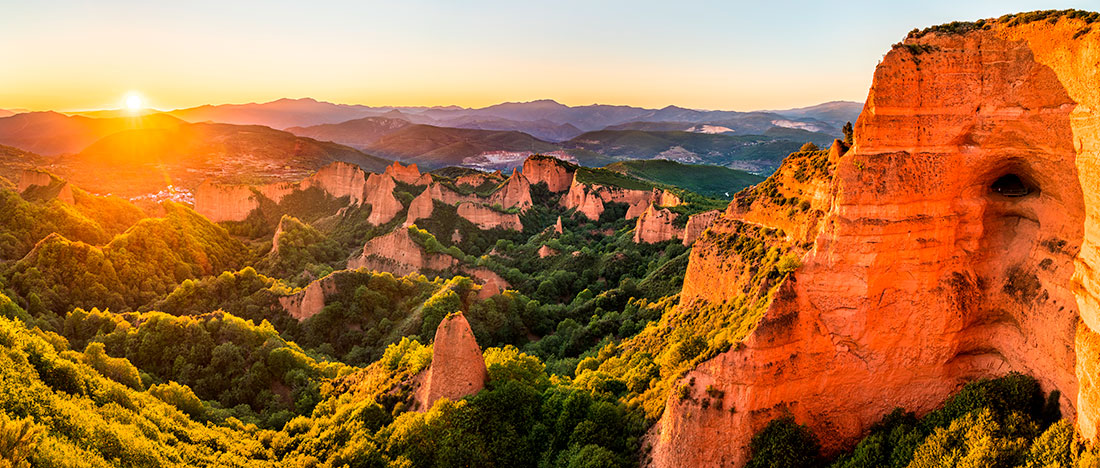 Paysage de Las Médulas dans la province de León Paysage de Las Médulas dans la province de León