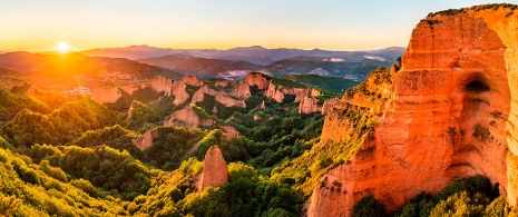 Paysage de Las Médulas dans la province de León Paysage de Las Médulas dans la province de León