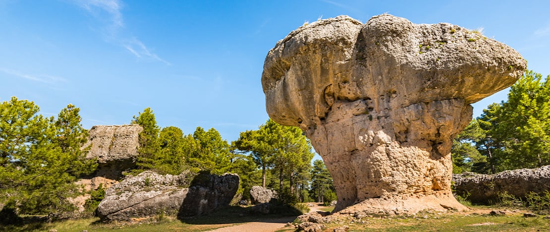 Vista de la Ciudad Encantada en Cuenca, Castilla-La Mancha Vista de la Ciudad Encantada en Cuenca, Castilla-La Mancha