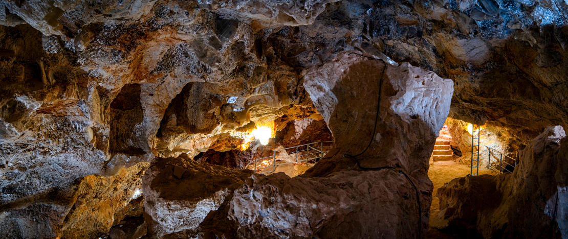 Interior of the 2000-year-old Roman mine. Interior of the 2000-year-old Roman mine.