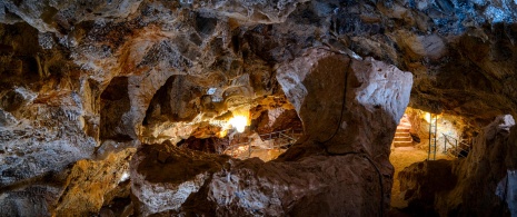 Interior of the 2000-year-old Roman mine. Interior of the 2000-year-old Roman mine.