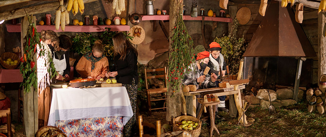 Crèche vivante à La Garrotxa, Gérone Crèche vivante à La Garrotxa, Gérone