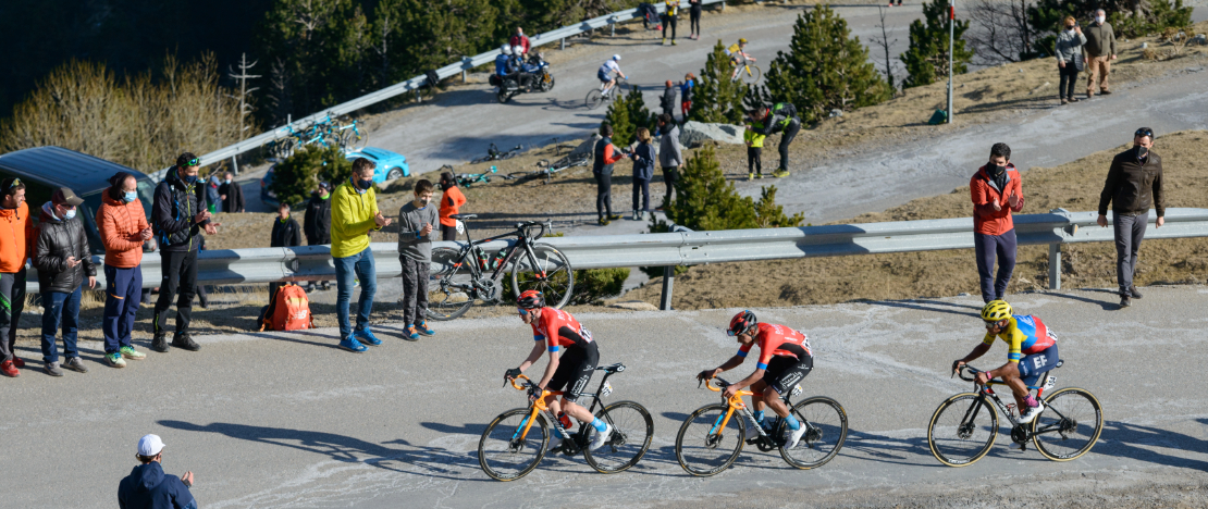 Épreuve cycliste dans la région de Vallter à Gérone, Catalogne Épreuve cycliste dans la région de Vallter à Gérone, Catalogne