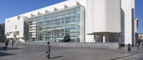 Vista do MACBA, em Barcelona, Catalunha Vista do MACBA, em Barcelona, Catalunha