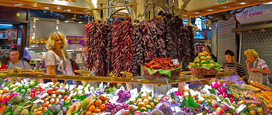 Mercado de La Boquería. Puesto Barcelona.
