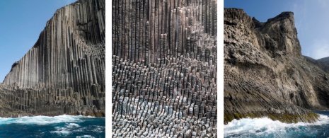 Detalhes dos Pilares dos Órgãos em La Gomera, Ilhas Canárias Detalhes dos Pilares dos Órgãos em La Gomera, Ilhas Canárias
