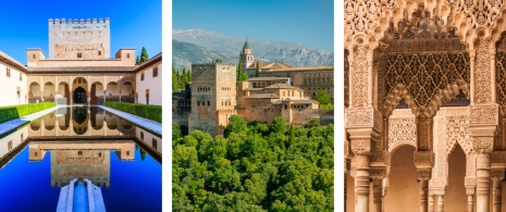 Detalles de la Alhambra de Granada, Andalucía Detalles de la Alhambra de Granada, Andalucía