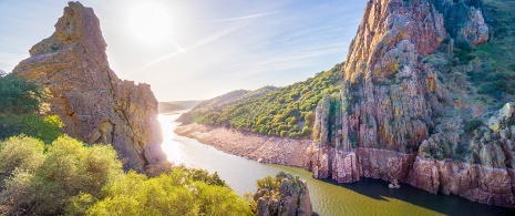 Aussichtspunkt Salto del Gitano im Nationalpark Monfragüe, Extremadura Aussichtspunkt Salto del Gitano im Nationalpark Monfragüe, Extremadura