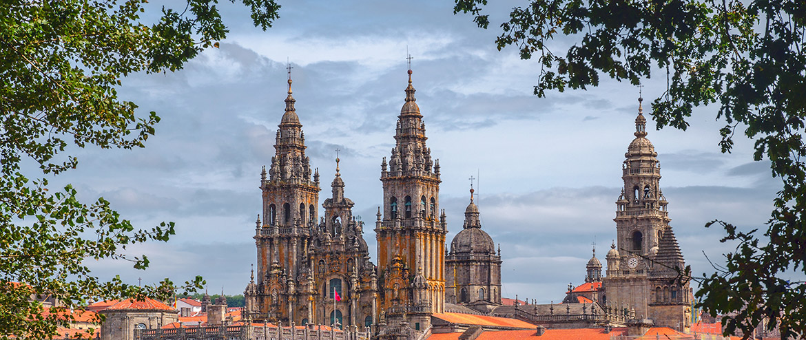 Veduta della Cattedrale di Santiago de Compostela Veduta della Cattedrale di Santiago de Compostela