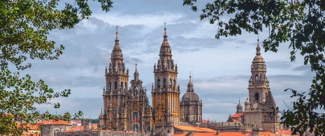 Veduta della Cattedrale di Santiago de Compostela Veduta della Cattedrale di Santiago de Compostela