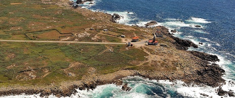 Vista aérea del Faro de Corrubedo, A Coruña Vista aérea del Faro de Corrubedo, A Coruña