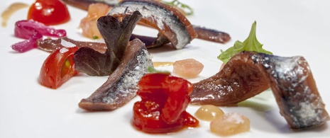 Santoña Anchovies with Island Peppers Santoña Anchovies with Island Peppers