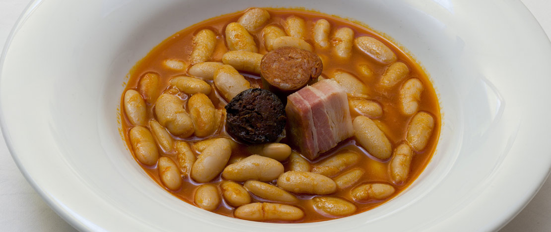 A fabada asturiana bean stew in the Parador de Cangas de Onís A fabada asturiana bean stew in the Parador de Cangas de Onís
