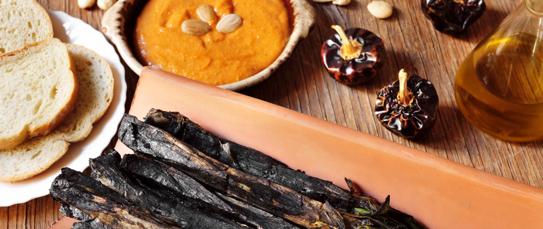 Calçot-Zwiebeln Calçot-Zwiebeln