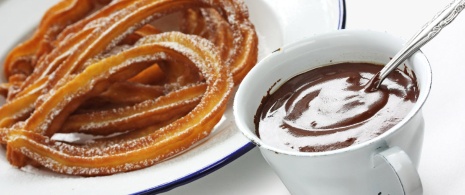 Churros with hot chocolate Churros with hot chocolate