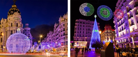 Imágenes de luces de navidad en Madrid Imágenes de luces de navidad en Madrid