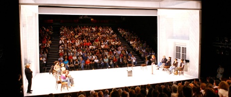 Representación de « La casa de Bernarda Alba » en las Naves del Español, Matadero, Madrid. Representación de « La casa de Bernarda Alba » en las Naves del Español, Matadero, Madrid.