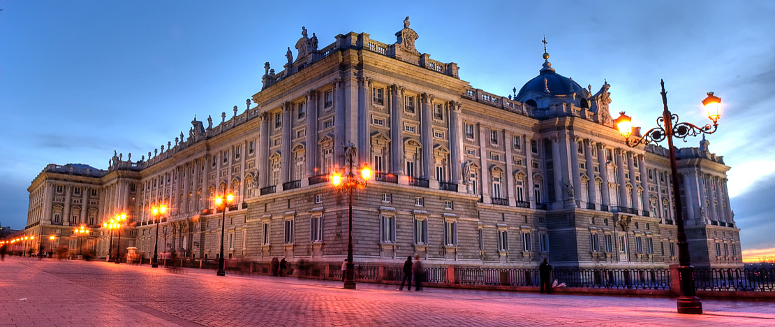 Der Königspalast von Madrid, Autonome Region Madrid Der Königspalast von Madrid, Autonome Region Madrid