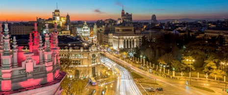 Plaza de Cibeles en Madrid Plaza de Cibeles en Madrid